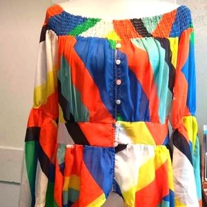 Ashley Stewart high low blouse